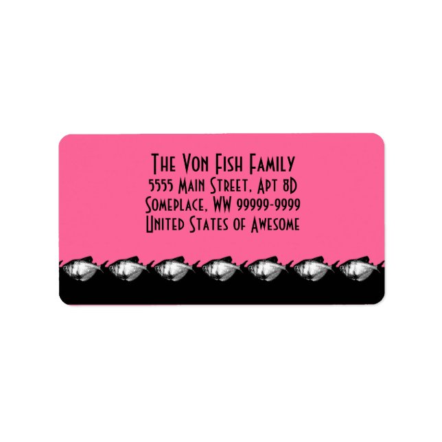 Black Skirt Tetra Fish Label (Front)