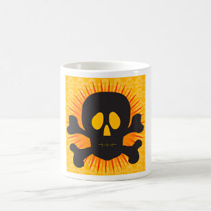 Black Skull And Crossbones  Coffee Mug