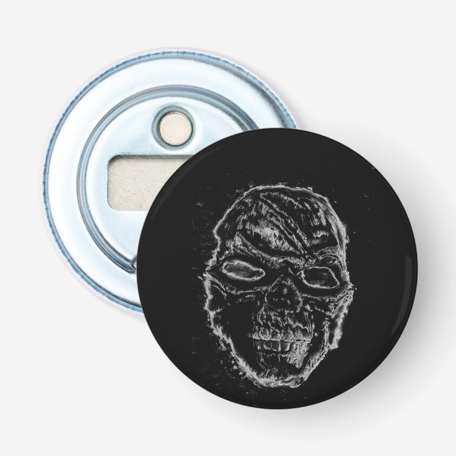 Black skull bottle opener (Front)