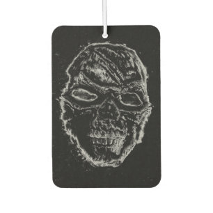 Black skull car air freshener