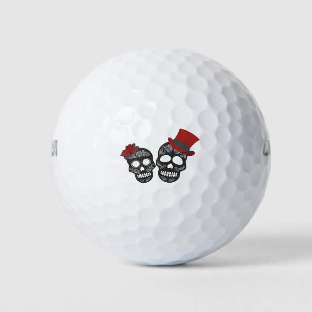 Black Skull Duo Thunder_Cove Golf Balls (Front)