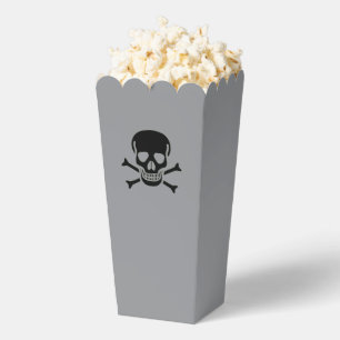 Black Skull gray popcorn boxes
