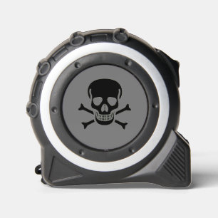 Black Skull gray tape measure 1