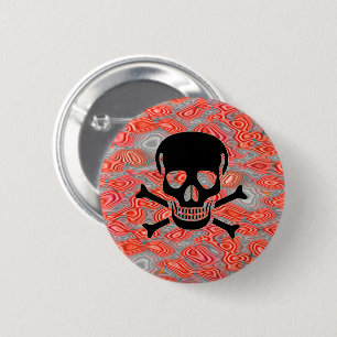 Black Skull Lava button