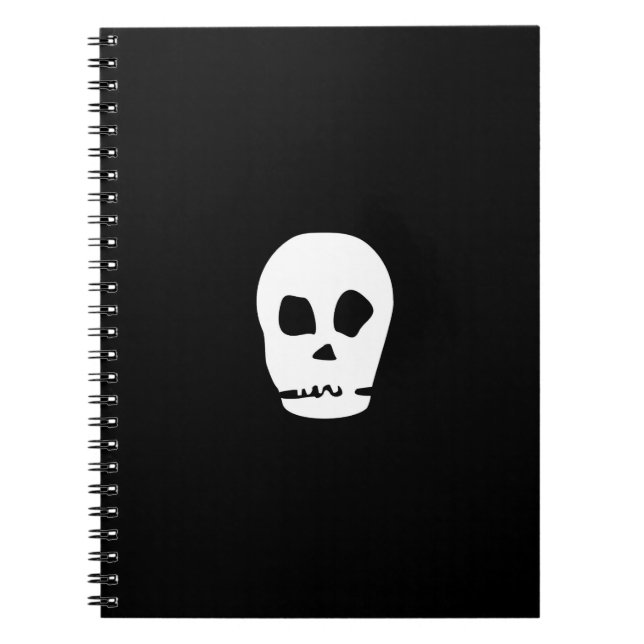 Black Skull Photo Notebook (Front)
