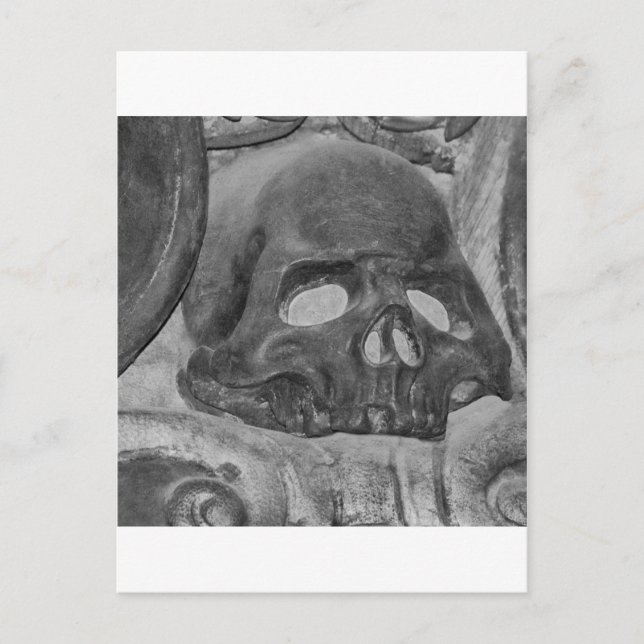 Black skull postcard (Front)