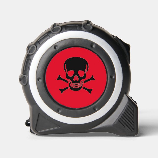 Black Skull red tape measure 1 (Front)