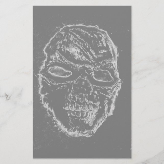 Black skull stationery (Front)