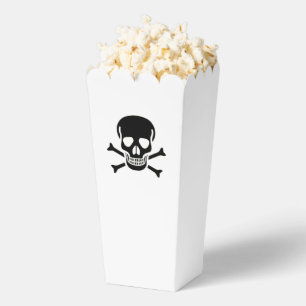 Black Skull white popcorn boxes