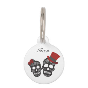 Black skulls Duo Thunder_Cove Pet Tag