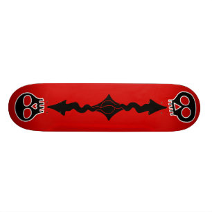 black skulls skateboard