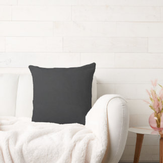 Black Slate Throw Pillow