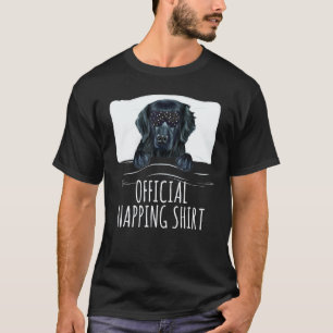 Black Sleep Mask Flat Coated Retriever Official Na T-Shirt