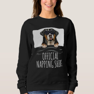 Black Sleep Mask Greater Swiss Mountain Dog Offici Sweatshirt