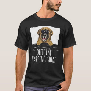 Black Sleep Mask Leonberger Official Napping T-Shirt
