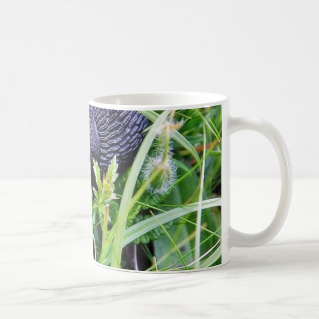 Black Slug In Grass Coffee Mug (Right)