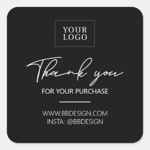 Black Small Business Thank you package sticker