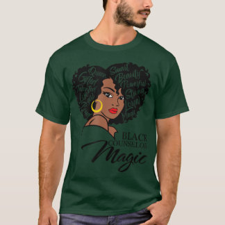 Black Smart Counsellor Afro Melanin African Americ T-Shirt