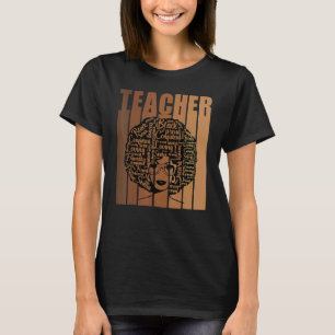 Black Smart Teacher African American Black History T-Shirt