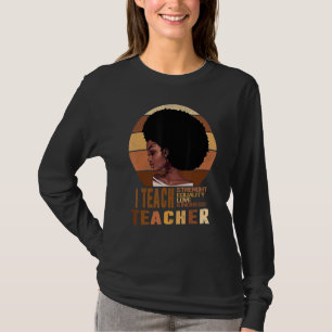 Black Smart Teacher Afro Love Melanin African Amer T-Shirt