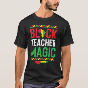Black Smart Teacher Afro Love Melanin African Amer T-Shirt