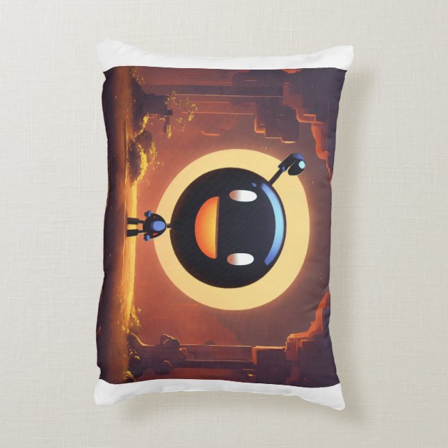 Black smile: Pillow (Back(Vertical))