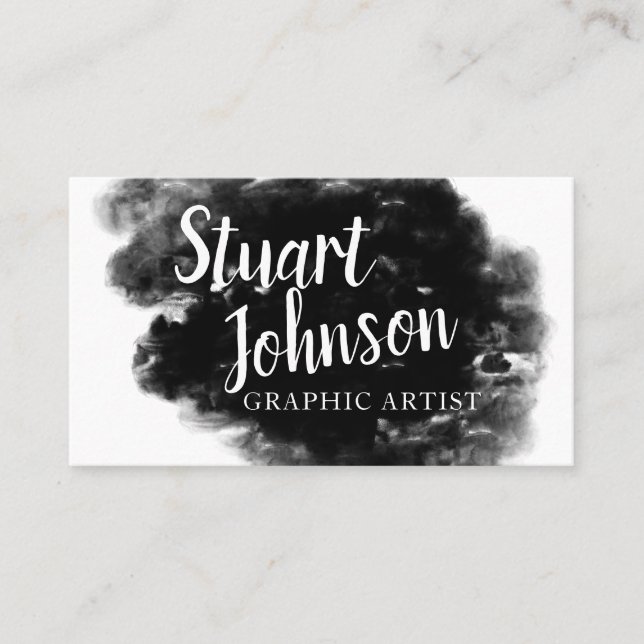Black Smoke Business Card (Front)