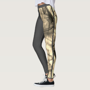 Black Smoke Shadow Modern Unique Halloween Costume Leggings