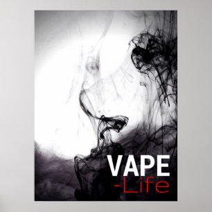Black Smoke Vape Life Premium Posters