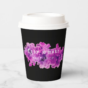 Black Smoke Vape Shop Business Paper Cups