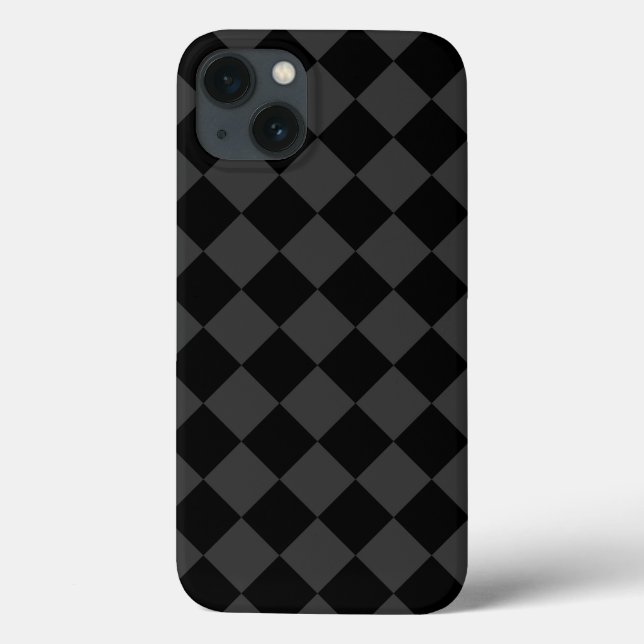 Black & Smoky Black Diamonds – Elegant & Timeless Case-Mate iPhone Case (Back)