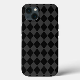 Black & Smoky Black Diamonds – Elegant & Timeless iPhone 13 Case