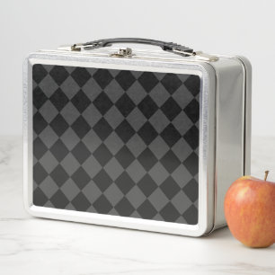 Black & Smoky Black Diamonds – Elegant & Timeless Metal Lunch Box
