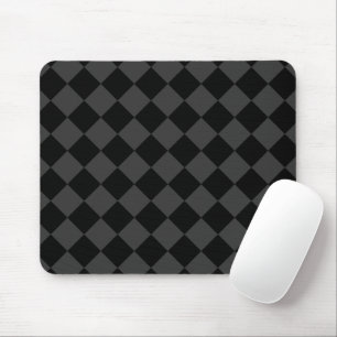 Black & Smoky Black Diamonds – Elegant & Timeless Mouse Mat