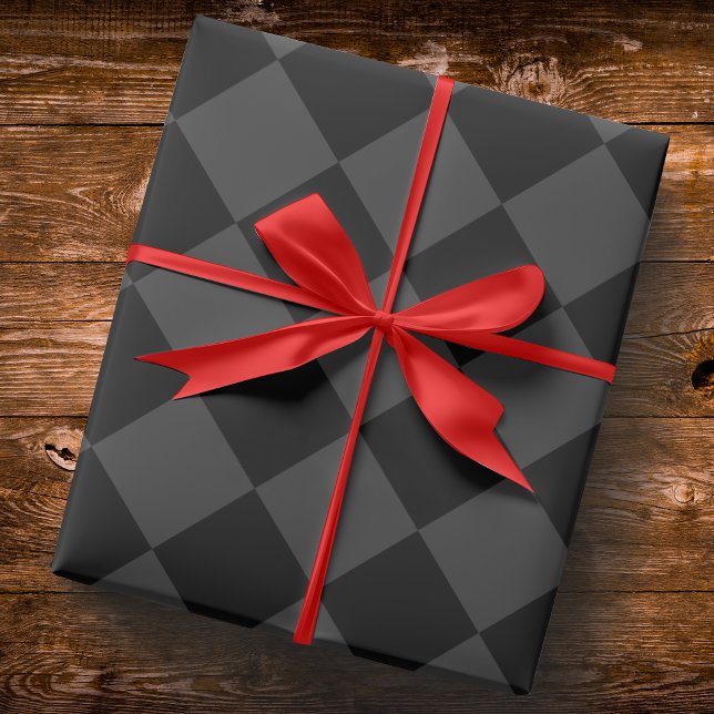Black & Smoky Black Diamonds – Elegant & Timeless Wrapping Paper (Creator Uploaded)