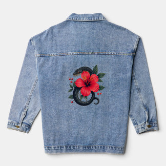 Black Snake Denim Jacket