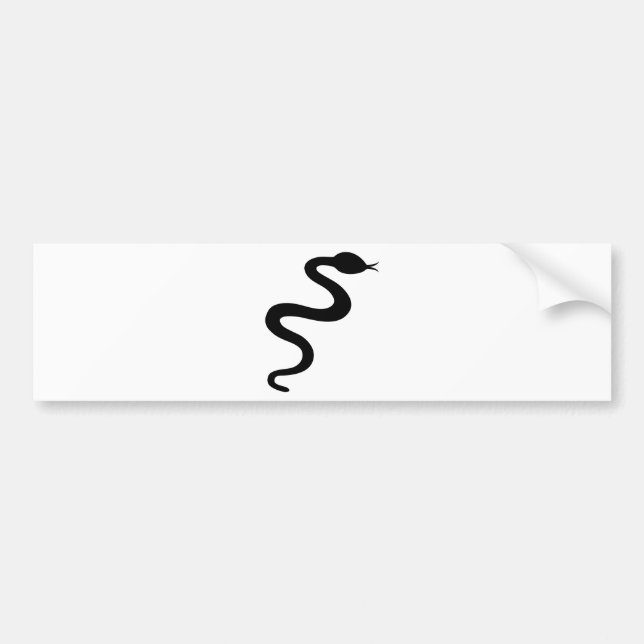 black snake icon bumper sticker (Front)