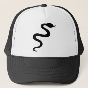 black snake icon trucker hat