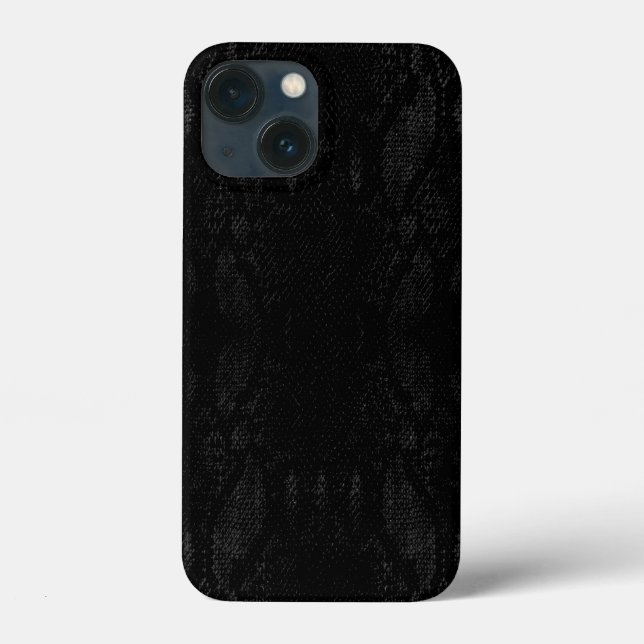 Black Snake Skin Print Case-Mate iPhone Case (Back)