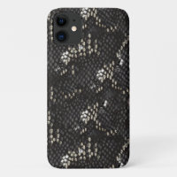 Black Snake Skin With Diamond Pattern