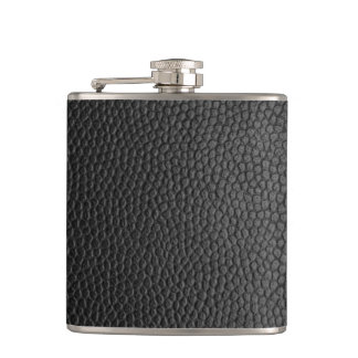 Black Snakeskin  Hip Flask