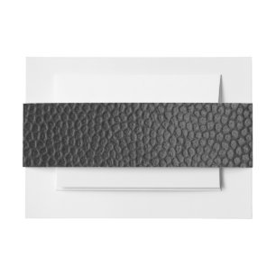 Black Snakeskin Invitation Belly Band