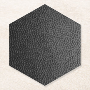 Black Snakeskin Paper Coaster