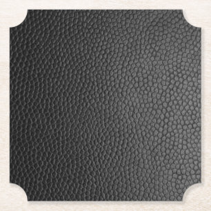 Black Snakeskin Paper Coaster