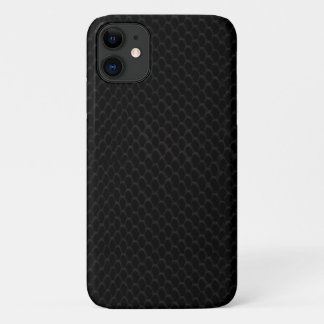 Black Snakeskin Pattern iPhone 11 Case