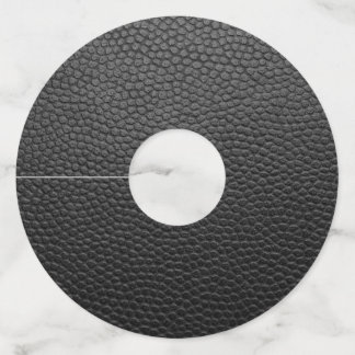 Black Snakeskin Wine Glass Tag