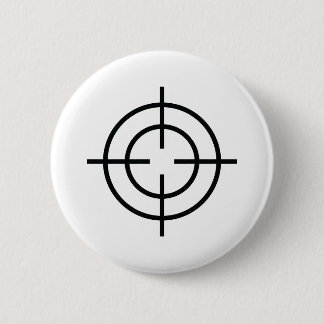 black sniper  crosslines icon 6 cm round badge