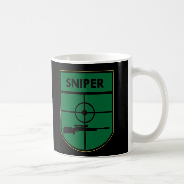 Black Sniper Patch Coffee Mug (Right)