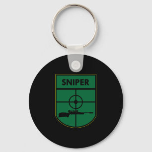 Black Sniper Patch Key Ring