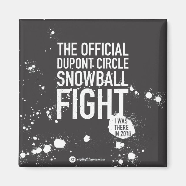 Black Snow Magnet (Front)